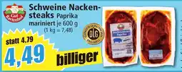 Norma Schweine Nackensteaks Paprika Angebot