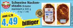 Norma Schweine Nackensteaks Kräuter Angebot