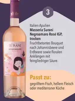 CITTI Markt Masseria Surani Negroamaro Rosé IGP, trocken Angebot