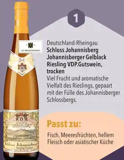 CITTI Markt Schloss Johannisberg Johannisberger Gelblack Riesling VDP.Gutswein, trocken Angebot