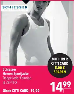 CITTI Markt Schiesser Herren Sportjacke Angebot