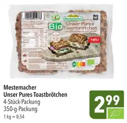 CITTI Markt Mestemacher Unser Pures Toastbrötchen Angebot