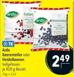 CITTI Markt Ardo Beerenteller oder Heidelbeeren Angebot
