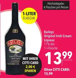 CITTI Markt Baileys Original Irish Cream Liqueur Angebot