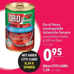 CITTI Markt Oro di Parma Tomaten Stückig Angebot