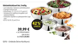 CITTI Markt Edelstahlschüssel-Set, 5-teilig Angebot