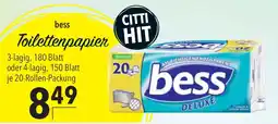 CITTI Markt bess Toilettenpapier Angebot