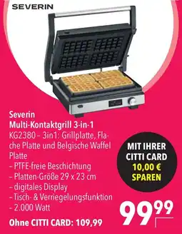 CITTI Markt Severin Multi-Kontaktgrill 3-in-1 Angebot