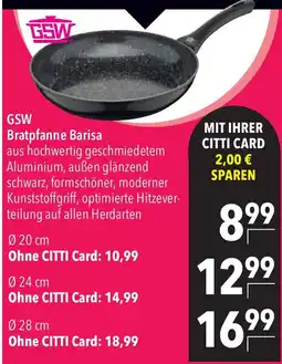 CITTI Markt GSW Bratpfanne Barisa Angebot