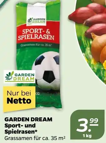 NETTO Garden Dream Sport und Spielrasen 1kg Angebot