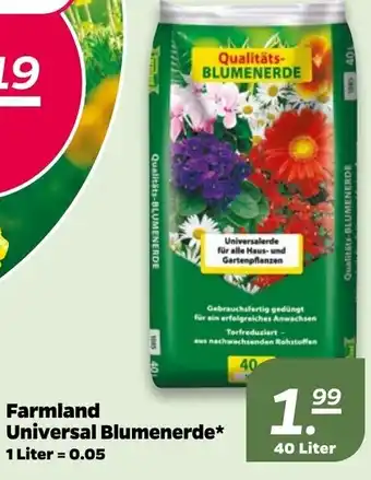 NETTO Farmland Universal Blumenerde 40L Angebot