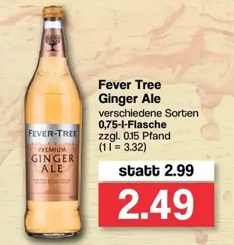 Famila Nord West fever Tree Ginger Ale 0,75l Angebot