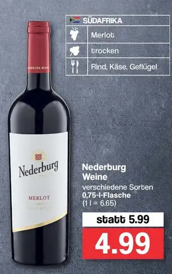 Famila Nord West Nederburg Weine 0,75l Angebot