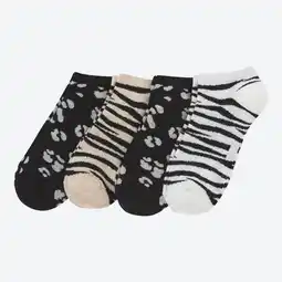 NKD Damen-Sneaker-Socken mit Animal-Muster, 4er-Pack Angebot