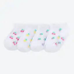 NKD Baby-Mädchen-Sneaker-Socken mit Frucht-Motiven, 4er-Pack Angebot