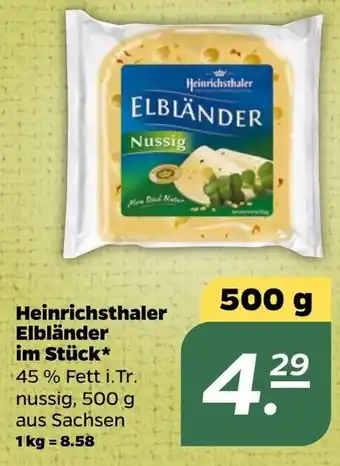 NETTO Heinrichsthaler Elbländer im Stück 500g Angebot