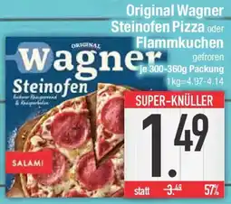 E-Center Original Wagner Steinofen Pizza oder Flammkuchen Angebot