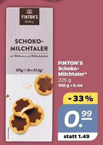 NETTO Finton's Schoko Milchtaler 225g Angebot