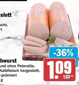 AEZ Kalbfleisch hergestellte Bwurst Angebot