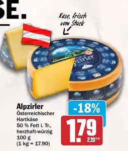AEZ Alpzirler Österreichischer Hartkäse Angebot