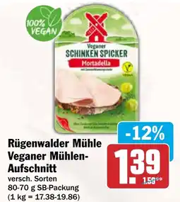 AEZ Rügenwalder Mühle Veganer Mühlen-Aufschnitt Angebot
