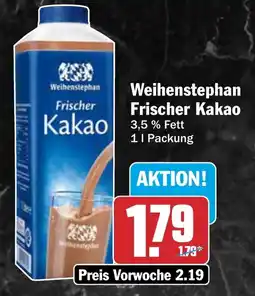 AEZ Weihenstephan Frischer Kakao Angebot