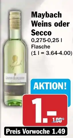 AEZ Maybach Weins oder Secco Angebot