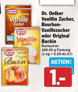 AEZ Dr. Oetker Vanillin Zucker, Bourbon-Vanillezucker oder Original Backin Angebot