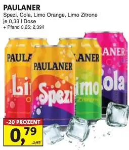 Lösch Depot PAULANER Spezi, Cola, Limo Orange, Limo Zitrone Angebot