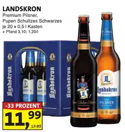 Lösch Depot LANDSKRON Premium Pilsner, Pupen Schultzes Schwarzes Angebot