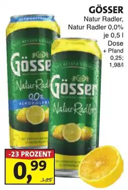 Lösch Depot GÖSSER Natur Radler Angebot