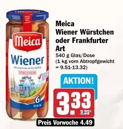 AEZ Meica Wiener Würstchen Angebot