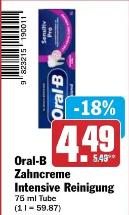 AEZ Oral-B Zahncreme Intensive Reinigung Angebot