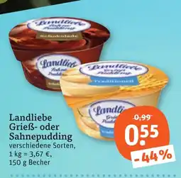 tegut Landliebe Grieff- oder Sah nepudding Angebot