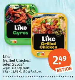 tegut Like Grilled Chicken oder Gyros Angebot