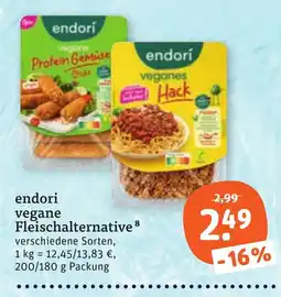 tegut endori vegane Fleischalternative Angebot