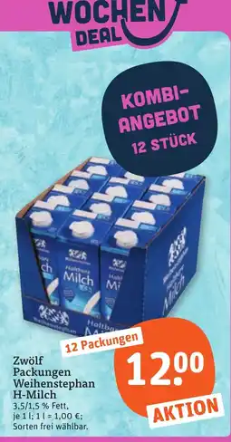 tegut Weihenstephan H-Milch Angebot