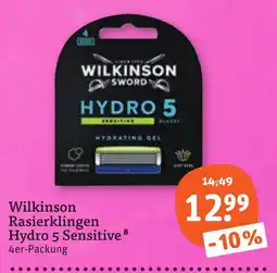 tegut Wilkinson Rasierklingen Hydro 5 Sensitive Angebot