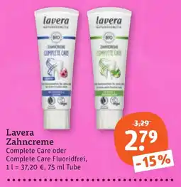 tegut Lavera Zahncreme Angebot