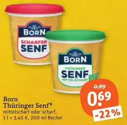 tegut Born Thüringer Senf Angebot