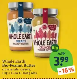 tegut Whole Earth Bio-Peanut Butter Angebot