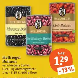 tegut Hellriegel Bohnen Angebot