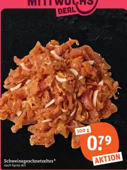 tegut Schweinegeschnetzeltes nach Gyros Art Angebot