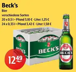 Getränke Hoffmann Beck's Bier Angebot