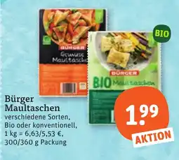 tegut Bürger Maultaschen Angebot
