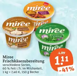 tegut Miree Frischkäsezubereitung Angebot
