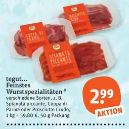 tegut tegut... Feinstes Wurstspezialitäten Angebot