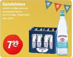 Getränke Hoffmann Gerolsteiner natürliches Mineralwasser Angebot