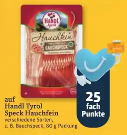 tegut Handl Tyrol Speck Hauchfein Angebot