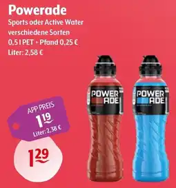 Getränke Hoffmann Powerade Sports oder Active Water Angebot
